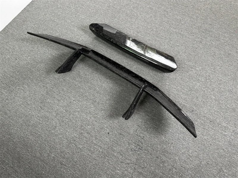 P Style Forged Carbon Fiber Rear Spoiler for Huracan EVO Carbon Fiber Tail Wing + Deck Lid for LP610 LP580